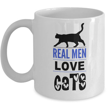 Cat Coffee Mug For Men - Cat Lover Gifts For Guys - 