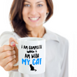 Cat Coffee Mug -Cat Lover Gifts For Women And Men - "I Am Complete When I Am With My Cat"