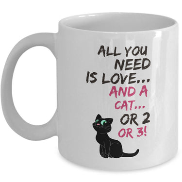 Cat Coffee Mug -Funny Cat Lovers Gift For Women Or Men - 