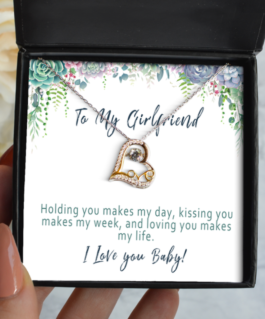To My Girlfriend Gift Necklace Romantic Girlfriend Birthday Gifts for  Girlfriend