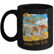 Fall Coffee Mug - Autumn Leaf Coffee Mug - "Happy Fall Y'all"