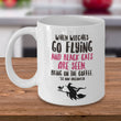 Halloween Witch Coffee Mug- Halloween Gift Idea For Adults - "When Witches Go Flying"