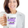 Wine Lover Coffee Mug - Funny Ceramic Wine Lovers Gift For Women - "There's A Word"