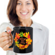 Fall Coffee Mug - Autumn Leaf Coffee Mug - Harvest Mug - "Warm And Cozy"