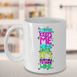 Coffee Themed Mug - Funny Coffee And Wine Lovers Gift Idea - "Coffee Keeps Me Going"