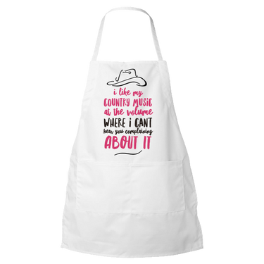 Country Music Apron - Funny Gift For Country Music Lovers - 