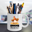 Chicken Coffee Mug - Chicken Lovers Gift - Chicken Owners Gift - "My Pets Make Me Breakfast"