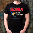 Funny Mens Tequila T-Shirt - Tequila Drinking Shirt - Tequila Lovers Gift - "Tequila Is The Answer"