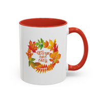 Fall Mug, Autumn Coffee Mug, Cozy Fall Coffee Cup, Fall Leaves Mug, Autumn Gift for Her, Cozy Season Mug - Warm and Cozy