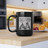Funny Horse Lover Mug – Equestrian Humor Gift for Horse Girls & Horse Moms - "She got hay or halters?"