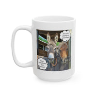 Funny Donkey Mug Gift for Friends & Coworkers, Sarcastic Humor Coffee Cup, Funny Animal Humor Mug - "Are You Always A Smartass?"