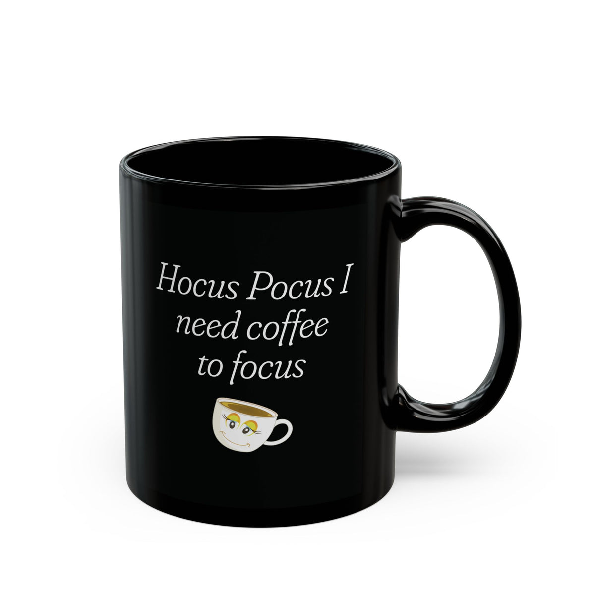 Funny Halloween Mug, Halloween Coffee Mug, Witchy Coffee Lover Gift, Hocus Pocus Mug, Spooky Season Gift - Hocus Pocus I Need Coffee To Focus