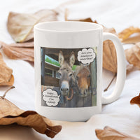 Funny Donkey Mug Gift for Friends & Coworkers, Sarcastic Humor Coffee Cup, Funny Animal Humor Mug - "Are You Always A Smartass?"