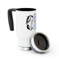 Funny Horse Show Dad Travel Mug – Horse Dad Gift for Horse Lovers – "Horse Show Dad" Tumbler