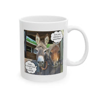 Funny Donkey Mug Gift for Friends & Coworkers, Sarcastic Humor Coffee Cup, Funny Animal Humor Mug - "Are You Always A Smartass?"