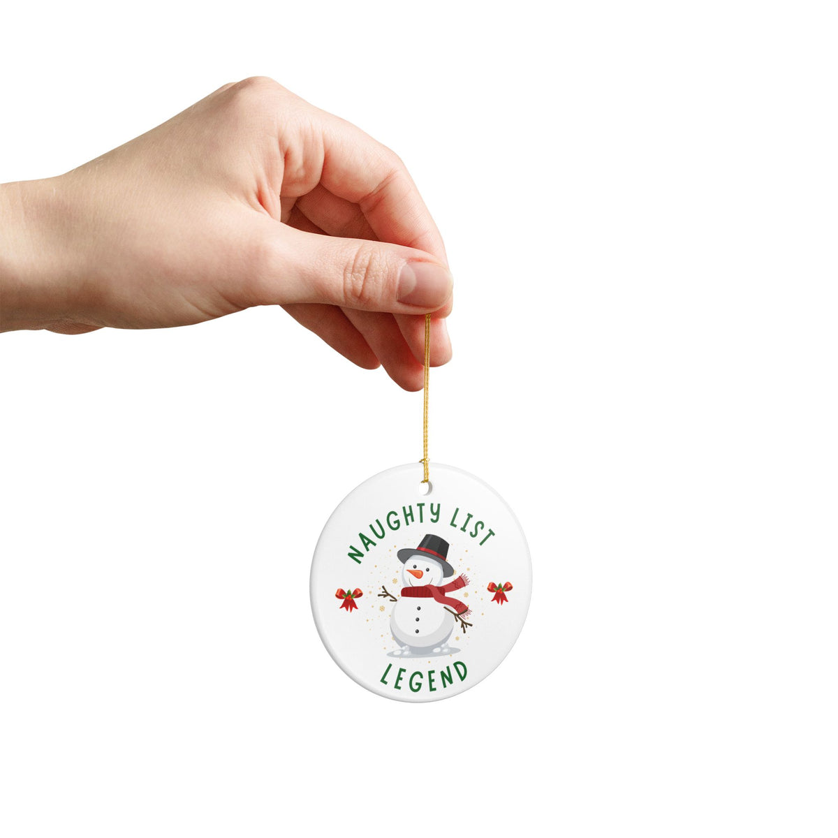 Funny Naughty List Christmas Ornament, Naughty Christmas Gift, Funny Secret Santa Gift, Christmas Humor - Naughty List Legend