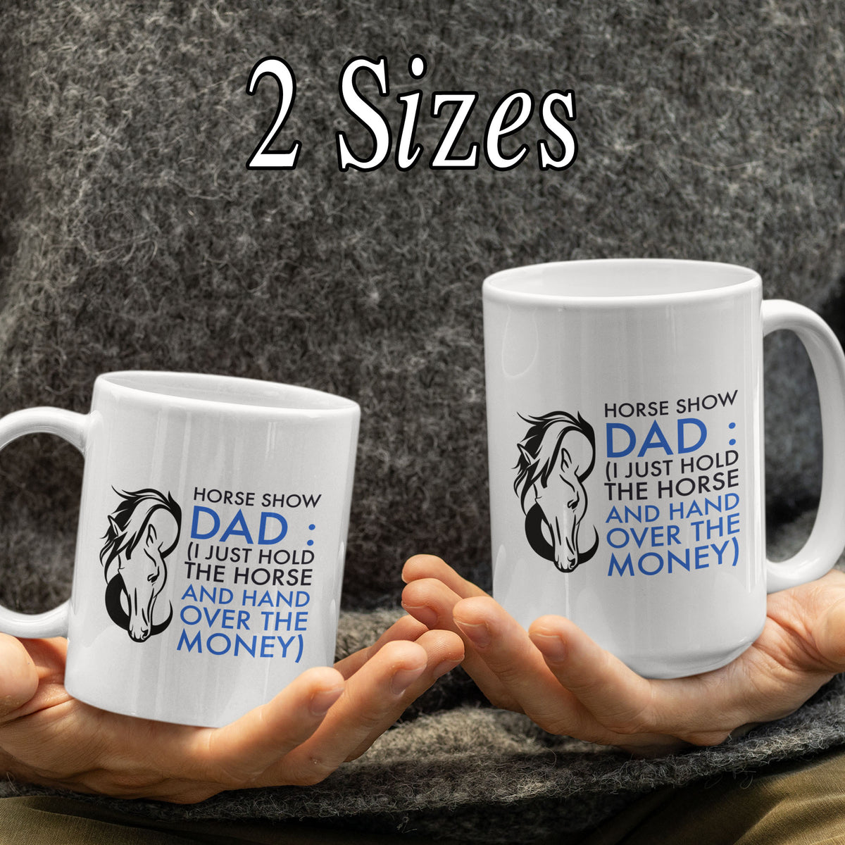 Funny Horse Dad Mug, Horse Show Dad Gift for Horse Lovers & Equestrian Dads