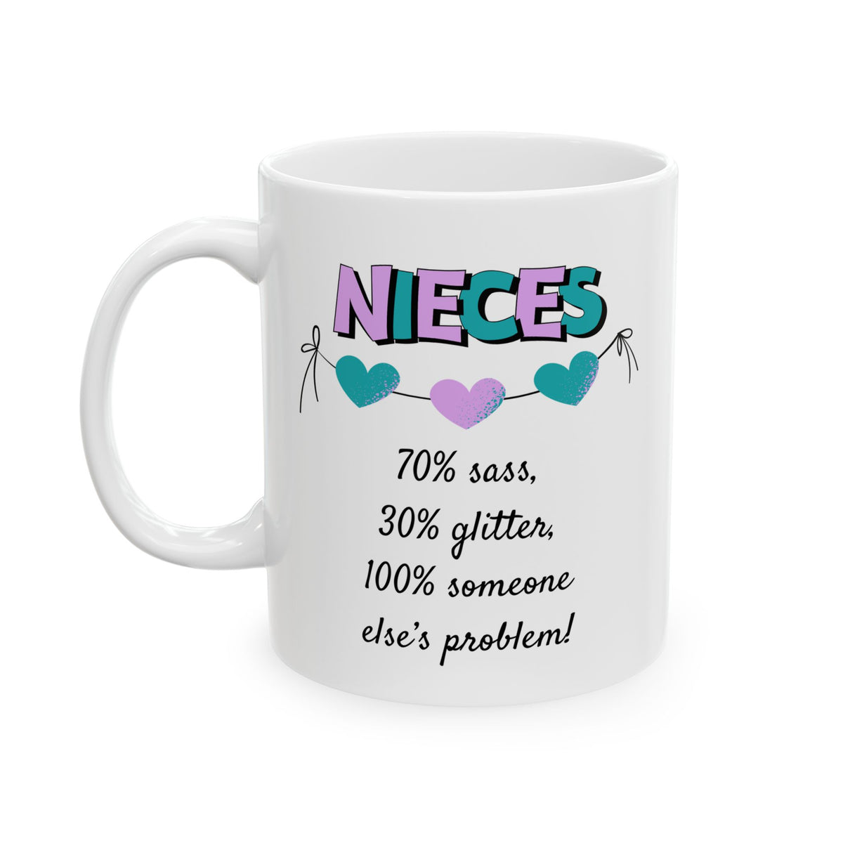 Funny Niece Mug - Nieces, 70% Sass