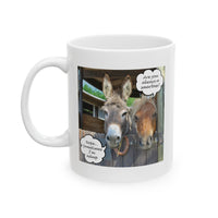 Funny Donkey Mug Gift for Friends & Coworkers, Sarcastic Humor Coffee Cup, Funny Animal Humor Mug - "Are You Always A Smartass?"