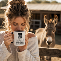 Donkey Lover Gift Mug – Funny Birthday Gift for Donkey Lovers – "No Matter How Old I Am"