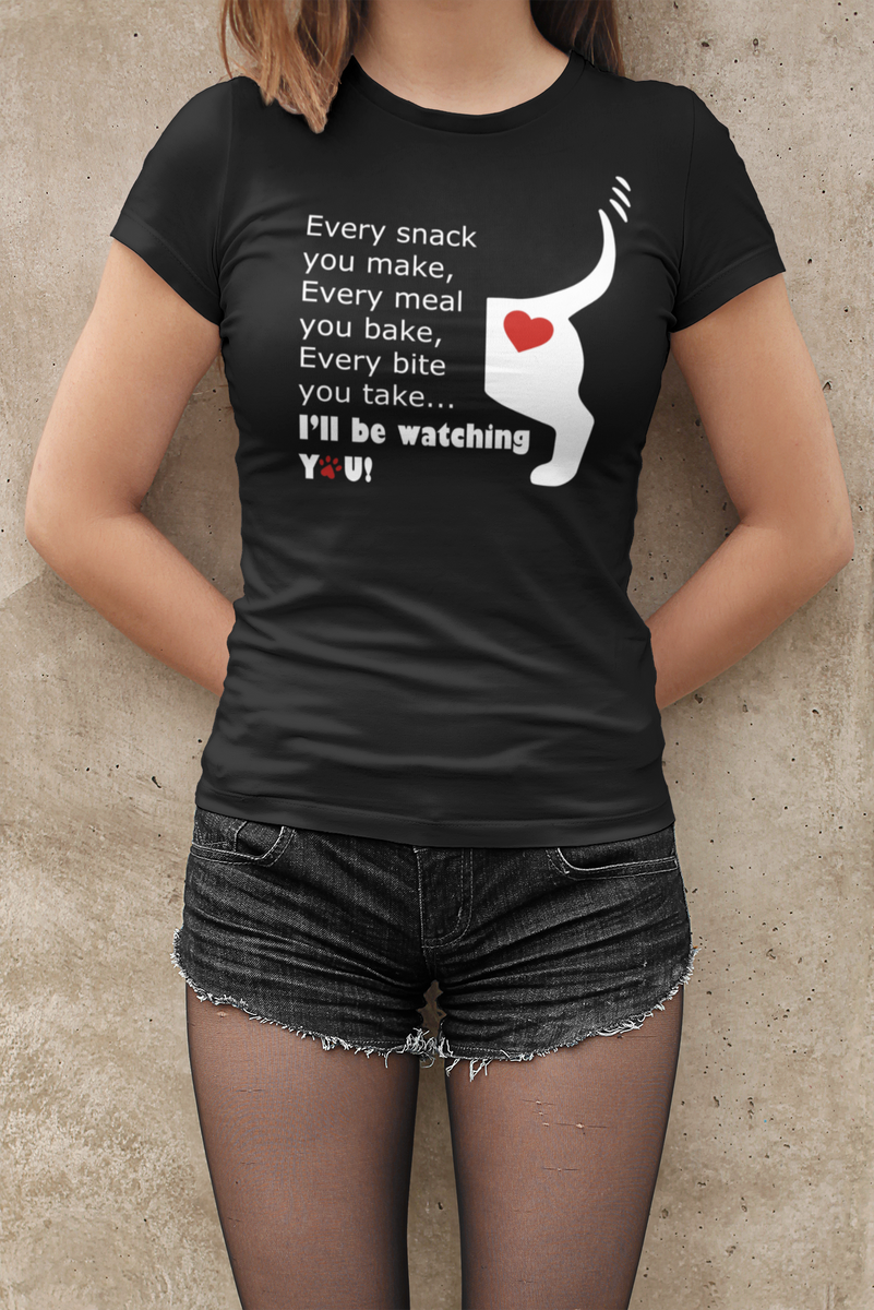 Funny Dog Lover T-Shirt - Dog Mom Or Dog Dad Gift - Unisex Dog Shirt For Dog Owners - Gift For Dog Lovers - Every Snack You Make V2