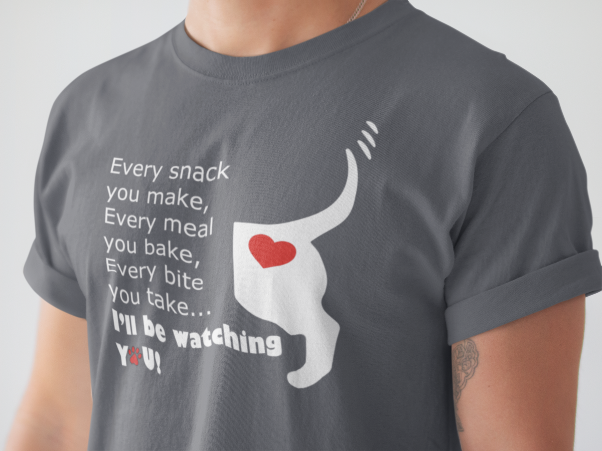 Funny Dog Lover T-Shirt - Dog Mom Or Dog Dad Gift - Unisex Dog Shirt For Dog Owners - Gift For Dog Lovers - Every Snack You Make V2