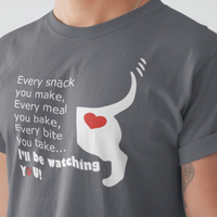 Funny Dog Lover T-Shirt - Dog Mom Or Dog Dad Gift - Unisex Dog Shirt For Dog Owners - Gift For Dog Lovers - Every Snack You Make V2