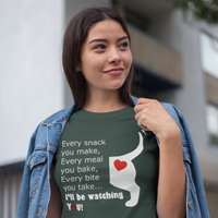 Funny Dog Lover T-Shirt - Dog Mom Or Dog Dad Gift - Unisex Dog Shirt For Dog Owners - Gift For Dog Lovers - Every Snack You Make V2