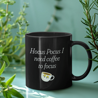 Funny Halloween Mug, Halloween Coffee Mug, Witchy Coffee Lover Gift, Hocus Pocus Mug, Spooky Season Gift - Hocus Pocus I Need Coffee To Focus