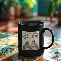 Funny Horse Lover Mug – Equestrian Humor Gift for Horse Girls & Horse Moms - "She got hay or halters?"