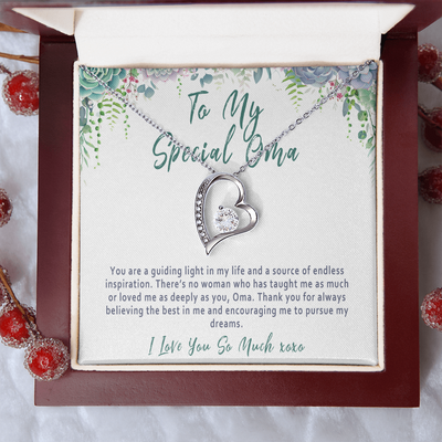 Oma Mother's Day Necklace Gift from Grandchild, To My Special Oma, 