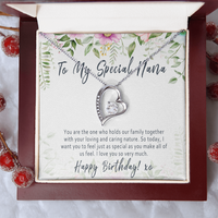 Nana Birthday Necklace Gift from Grandkids – Heartfelt Nana Jewelry with Message Card - "You are the one who holds our family together"