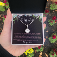 Nana Necklace – Meaningful Nana Gift from Grandkids, Sentimental Jewelry for Nana Birthday or Christmas - "Some people go that extra mile"