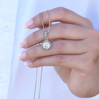 Personalized Mother in Law Necklace – Meaningful Mother in Law Gift, Custom Jewelry with Heartfelt Message Card - "I'm so lucky to have you in my life"