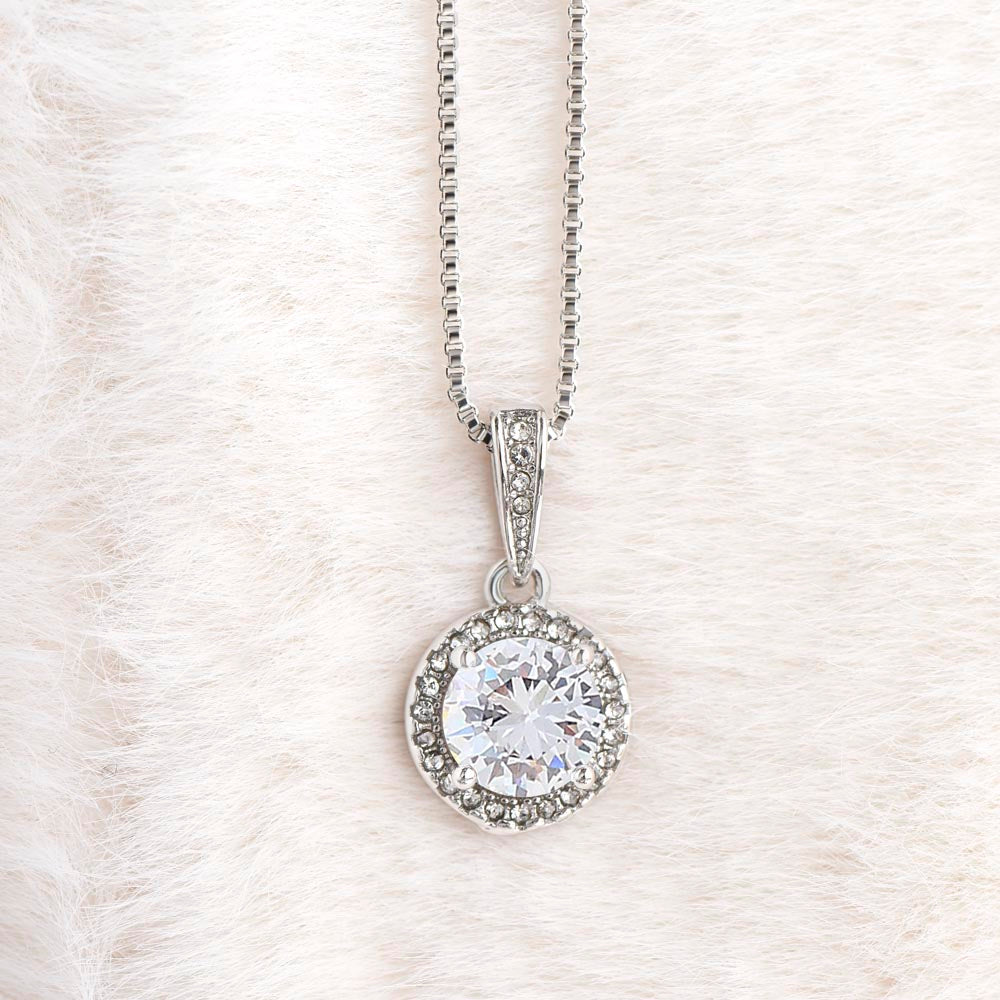 Personalized Mother in Law Necklace – Meaningful Mother in Law Gift, Custom Jewelry with Heartfelt Message Card - "I'm so lucky to have you in my life"