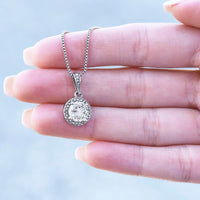 Personalized Mother in Law Necklace – Meaningful Mother in Law Gift, Custom Jewelry with Heartfelt Message Card - "I'm so lucky to have you in my life"