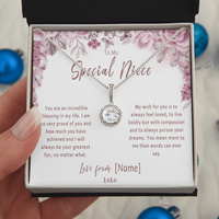 Personalized Niece Necklace Gift – Custom Meaningful Niece Jewelry from Aunt or Uncle, Sentimental Keepsake - "You are an incredible blessing in my life"