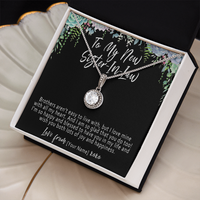 Personalized New Sister in Law Necklace Gift – Custom Sister In Law Jewelry, New Sister In Law Welcome Pendant Gift - "Brothers aren't easy to live with"