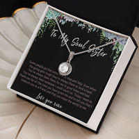 Soul Sister Necklace – Meaningful Gift for Soul Sister, Sentimental Friendship Jewelry for Your Forever Person - "Some people go that extra mile"