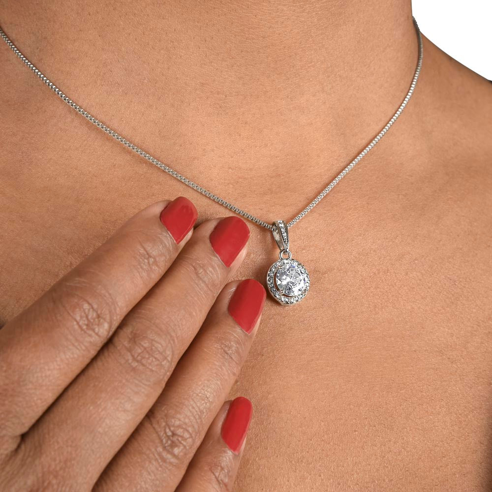 Little Sister Necklace from Big Sister – Meaningful Sister Gift with Heartfelt Message Card Keepsake - "Because of you I laugh a little harder"