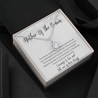 Mother of the Groom Necklace from Daughter in Law – Wedding Day Gift with Meaningful Message Card - "From the very moment I met him"