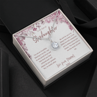 Personalized Stepdaughter Necklace Gift – Meaningful Stepdaughter Custom Jewelry from Stepmom or Stepdad - "You are an incredible blessing in my life"