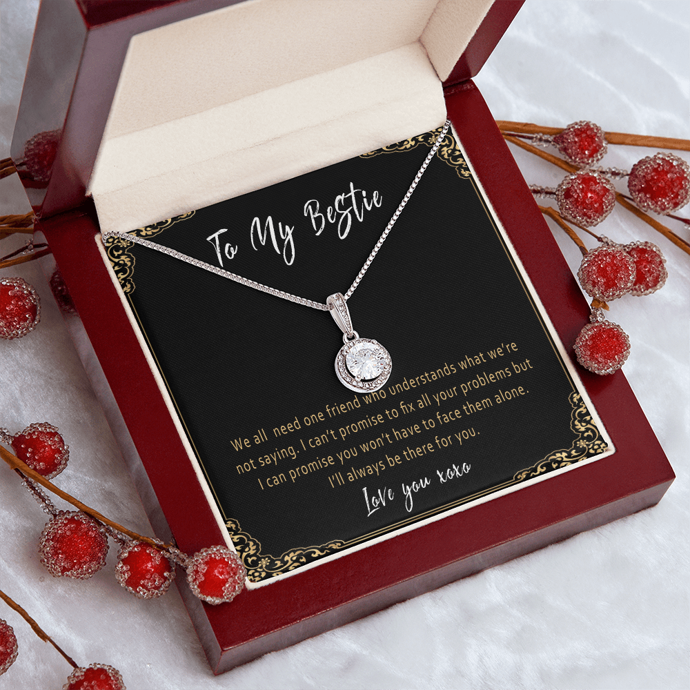 Bestie Necklace – Meaningful Best Friend Gift, Sentimental Birthday or Graduation Jewelry for Your Best Friend - "Some people go that extra mile"