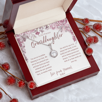 Personalized Granddaughter Necklace Gift from Grandparents – Meaningful Custom Granddaughter Jewelry Keepsake - "You are an incredible blessing in our lives"