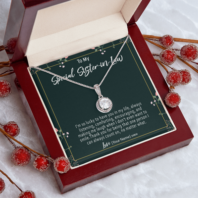 Personalized Sister-in-Law Necklace – Custom Meaningful Sister in Law Gift, New Sister in Law Jewelry, Welcome to the Family Pendant - 