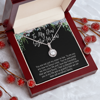 New Sister in Law Necklace Gift – Meaningful Wedding Jewelry with Message Card - "You are not just my sister-in-law"
