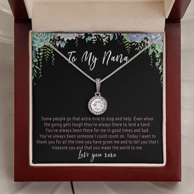 Nana Necklace – Meaningful Nana Gift from Grandkids, Sentimental Jewelry for Nana Birthday or Christmas - 