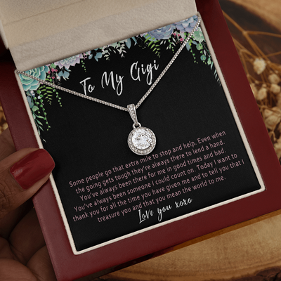 Gigi Necklace – Meaningful Gigi Gift from Grandkids, Sentimental Gigi Jewelry for Birthday, Christmas or Mother's Day - 