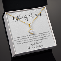 Mother of the Bride Necklace Gift – Wedding Day Present for Mother of the Bride, Jewelry Gift from Groom - "From the very moment I met her"