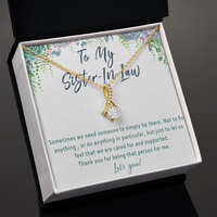 Sister-in-Law Necklace Gift – Thoughtful Thank You Jewelry with Heartfelt Message Card - "Sometimes we need someone to simply be there"